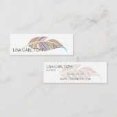 羽はっきりしたアステカ根 スキニー名刺 (正面/裏面)