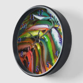 羽はっきりした状ファーンフォンドブライトカラー 壁時計 (傾斜)