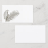 羽はペンの名刺に羽をつけます 名刺 (正面/裏面)