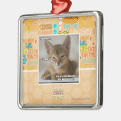 羽は死んでいます メタルオーナメント (左)