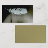 羽は自然な秘術の名刺に羽をつけます 名刺 (正面/裏面)