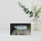 羽は自然な秘術の名刺に羽をつけます 名刺 (スタンド正面)