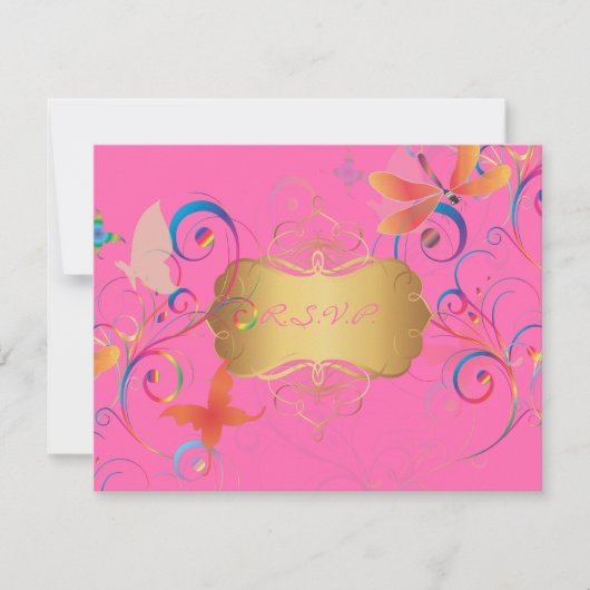 羽ばたいて……ドラゴンフライ+蝶+渦 出欠カード (正面)