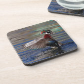 羽ばたきウッドアヒル コースター (左側)