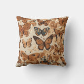 「羽ばたきエレガンス：蝶インスパイア投げピル クッション (裏面)