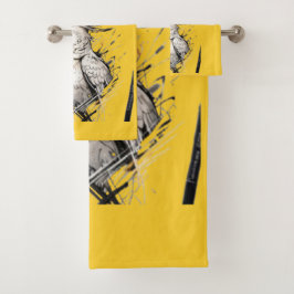 羽ばたきサンビーム | コッカティエルアートプリント バスタオルセット