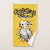 羽ばたきサンビーム | コッカティエルアートプリント バスタオルセット (ハンドタオル)