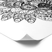 羽ばたきボンネットドードル2のアライグマ ポスター (角)