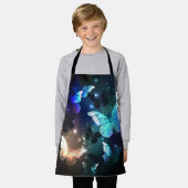 羽ばたき夜蝶 エプロン (着用した状態)