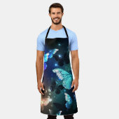 羽ばたき夜蝶 エプロン (着用した状態)