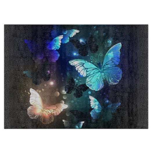 羽ばたき夜蝶 カッティングボード (正面)