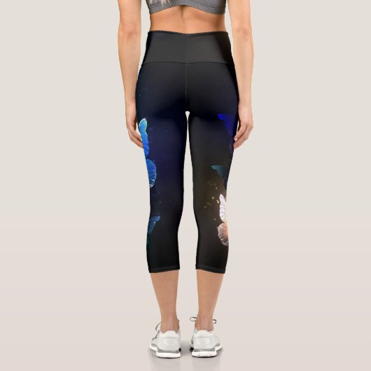 羽ばたき夜蝶 カプリレギンス (裏面)