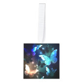 羽ばたき夜蝶 キューブオーナメント (正面)