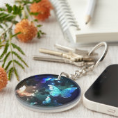 羽ばたき夜蝶 キーホルダー (正面右)