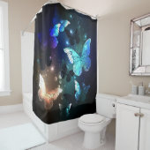 羽ばたき夜蝶 シャワーカーテン (インサイチュ)