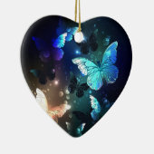 羽ばたき夜蝶 セラミックオーナメント (右)