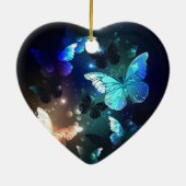 羽ばたき夜蝶 セラミックオーナメント (裏面)