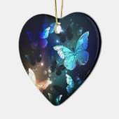 羽ばたき夜蝶 セラミックオーナメント (左)