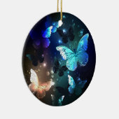 羽ばたき夜蝶 セラミックオーナメント (右)