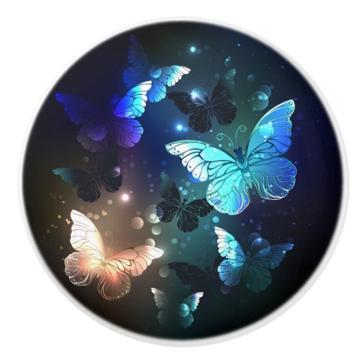 羽ばたき夜蝶 セラミックノブ (正面)