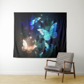 羽ばたき夜蝶 タペストリー (インサイチュ(横))