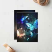 羽ばたき夜蝶 ノートカード (正面/裏面インサイチュ)