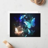 羽ばたき夜蝶 ノートカード (正面/裏面インサイチュ)