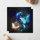 羽ばたき夜蝶 ノートカード (正面/裏面インサイチュ)