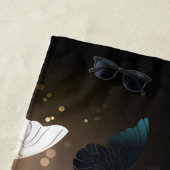 羽ばたき夜蝶 ビーチタオル (インサイチュ)