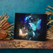 羽ばたき夜蝶 フォトプラーク (側面)