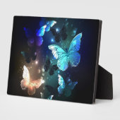 羽ばたき夜蝶 フォトプラーク (側面)