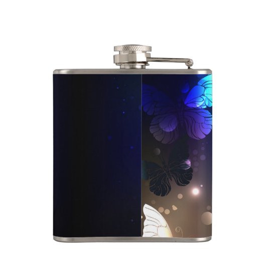 羽ばたき夜蝶 フラスク (裏面)