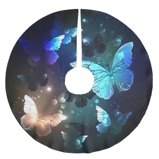 羽ばたき夜蝶 ブラッシュドポリエステルツリースカート (正面)