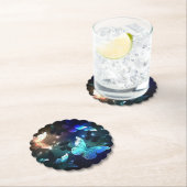 羽ばたき夜蝶 ペーパーコースター (インサイチュ)