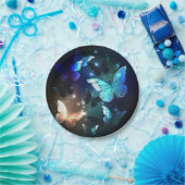 羽ばたき夜蝶 ペーパープレート (パーティー)