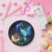 羽ばたき夜蝶 ペーパープレート (パーティー)