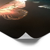 羽ばたき夜蝶 ポスター (角)