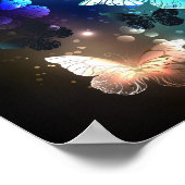 羽ばたき夜蝶 ポスター (角)