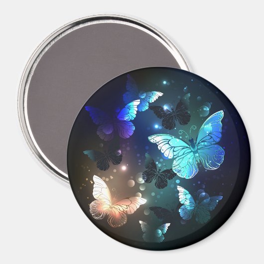 羽ばたき夜蝶 マグネット (正面/裏面)