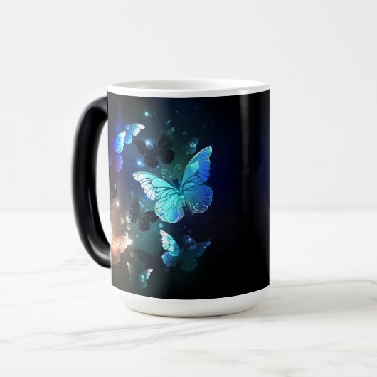 羽ばたき夜蝶 モーフィングマグカップ (正面左)