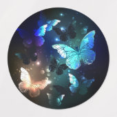 羽ばたき夜蝶 ラベル (デザイン2)