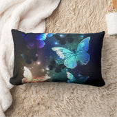 羽ばたき夜蝶 ランバークッション (ブランケット)