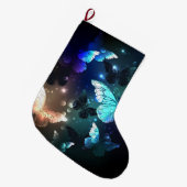 羽ばたき夜蝶 ラージクリスマスストッキング (正面 (吊り時))