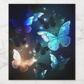 羽ばたき夜蝶 ワインラベル (シングルラベル)