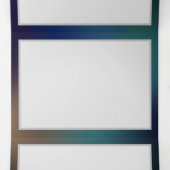 羽ばたき夜蝶 三つ折りクリスマスカード (内部中)