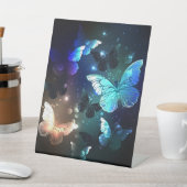 羽ばたき夜蝶 台座サイン (インサイチュ)