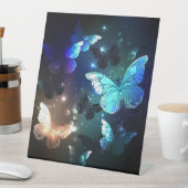 羽ばたき夜蝶 台座サイン (インサイチュ)