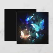 羽ばたき夜蝶 招待状 (正面/裏面)