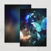 羽ばたき夜蝶 案内状 (正面/裏面)