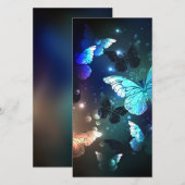 羽ばたき夜蝶 案内状 (正面/裏面)